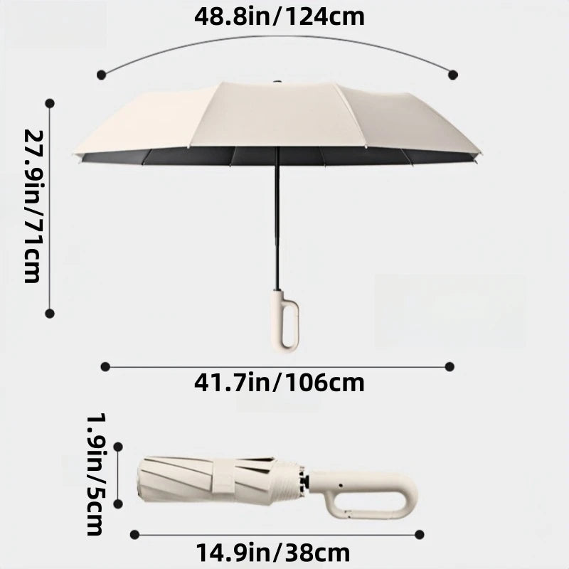 StormShield Umbrella – 20 Reinforced Ribs, Windproof & Waterproof, Large 105CM Automatic Folding Premium Umbrella